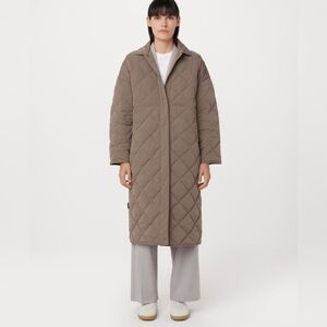 Frank And Oak Quilted Long Winter Coat